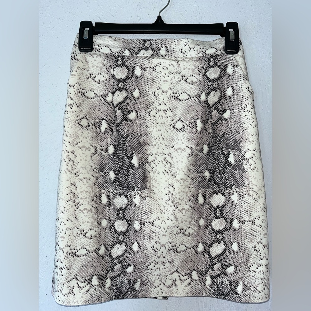 Gianni Bini Snake Print Pencil Skirt